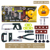 Outil de réparation enfants jouet éducatif en plastique portable outil garçon semblant jouer ensemble démontage ensemble d'outils jouet