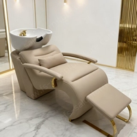 Nouvelle arrivée, chaise de lavage de cheveux, vente en gros, chaise de shampooing classique, salon de beauté, chaise de massage pour le cuir chevelu avec repose-pieds