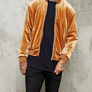 Nouvelle mode, veste bomber en velours personnalisée OEM pour hommes, fabricants de vêtements en gros chinois - Product Image 5