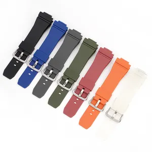 Correas de Reloj Personalizadas con Logotipo, Resistentes al Agua, Accesorios para Relojes <span class=keywords><strong>Casio</strong></span> <span class=keywords><strong>GM2100</strong></span> GA2100, Correas de TPU para Hombre, Correa de Reloj de Lujo de 16 mm - Product Image 1