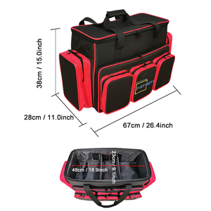 กระเป๋าใส่อุปกรณ์ตกปลาคาร์พกันน้ำกันน้ำได้ถาดใส่เหยื่อขนาดเล็กสะพายไหล่ชุดเก็บปลาขนาดใหญ่ - Product Image 4