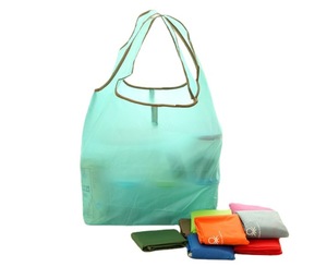 Custom Printed Logo Hot Polyester Folding Reusable Storage Shopping Bag From China - Product Image 2