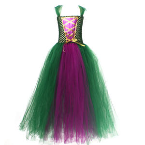 Hocus Pocus Filles Costume De Fête De Vacances Salem <span class=keywords><strong>Sorcière</strong></span> Sœurs Tutu Robe avec Cape pour Enfants Cosplay Tenue De Fête - Product Image 6