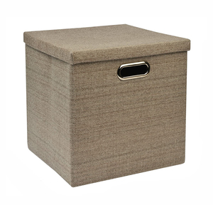 Caja de almacenamiento de cubos plegable de tela ecológica, organizador de contenedores para ropa, Green Living Essential - Product Image 5