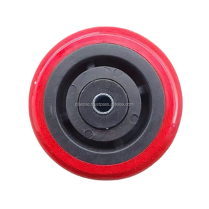 Ruedas giratorias de poliuretano de nailon de 125mm personalizables OEM, ruedas sólidas de calidad superior/ruedas rígidas de carro - Product Image 3