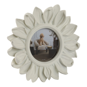 Round Sunflower Photo <b>Frame</b> 4x4 In Decorative <b>Wall</b> Tabletop Display Chic <b>Design</b> - Product Image 2