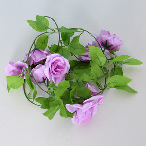 Guirnalda colgante artificial vid con plantas de hojas <span class=keywords><strong>flores</strong></span> de follaje falso para decoración de jardín plantas y <span class=keywords><strong>flores</strong></span> decorativas - Product Image 5