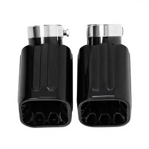 Puntas de escape para coche SYPES Fashion, para <span class=keywords><strong>Land</strong></span> <span class=keywords><strong>Rover</strong></span> <span class=keywords><strong>Defender</strong></span> L663 Diesel, universales, cuadradas, de acero inoxidable 304, <span class=keywords><strong>1</strong></span>,5 mm de grosor - Product Image 3