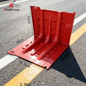 Barrera de Control de Inundaciones en Forma de L de 52x68x70.5cm, Panel de Barrera de Tráfico Anti-Inundaciones, Bloqueador de Agua - Product Image 2