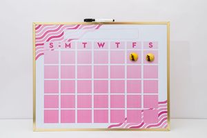 กระดานแม่เหล็กลบได้แบบแห้งพิมพ์ลายบันทึกทุกเดือนปฏิทินทุกเดือนแผ่นกระดานไวท์บอร์ดกรอบอลูมิเนียมสำหรับเขียน - Product Image 3