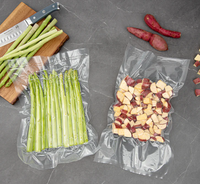 Sac sous vide plat transparent en PA/PE pour un stockage pratique des aliments, emballage plastique transparent pour légumes/fruits, sac plat