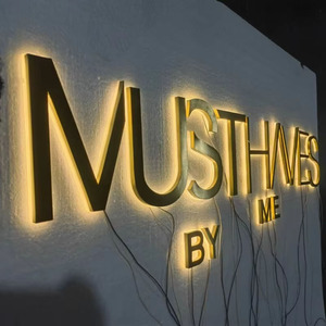 Letra de canal retroiluminada, <span class=keywords><strong>letrero</strong></span> <span class=keywords><strong>luminoso</strong></span> para tienda, letreros Led iluminados, letreros de logotipo Led personalizados exteriores para decoración de tienda de empresa - Product Image 2
