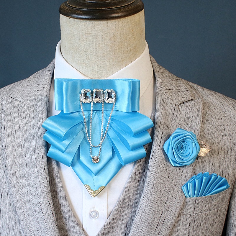 Conjunto tres piezas azul lago
