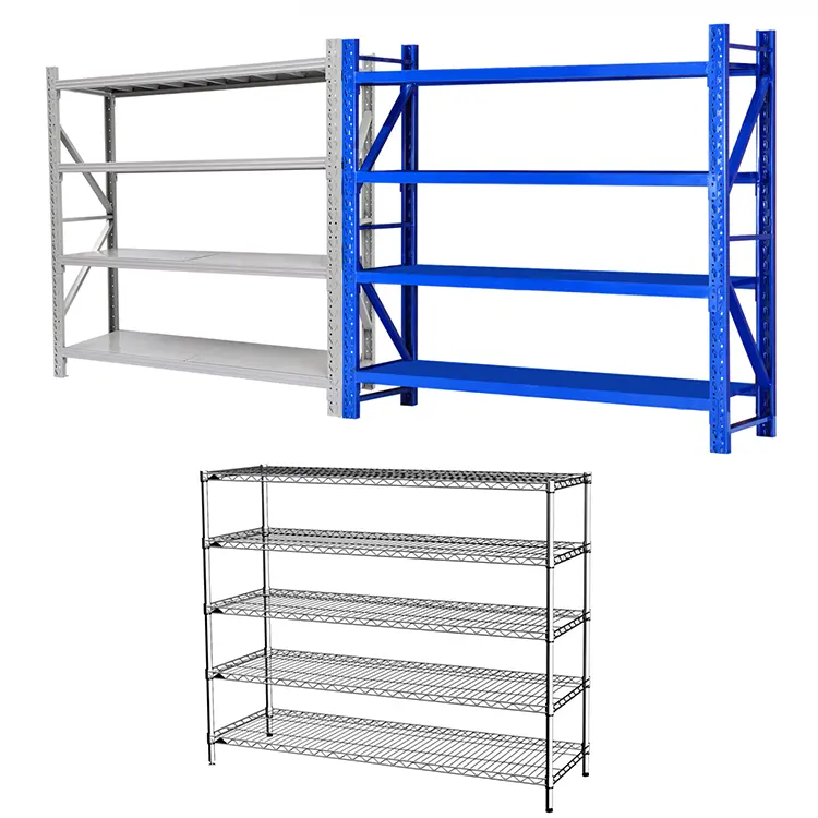 Warehouse storage stainless steel line net wire mesh shelf chrome plating anti-static household display rack with wheels