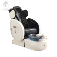 Chaise de pédicure électrique professionnelle de style moderne Caractéristiques du salon de spa de luxe Fonction de massage du bassin en céramique avec dossier réglable