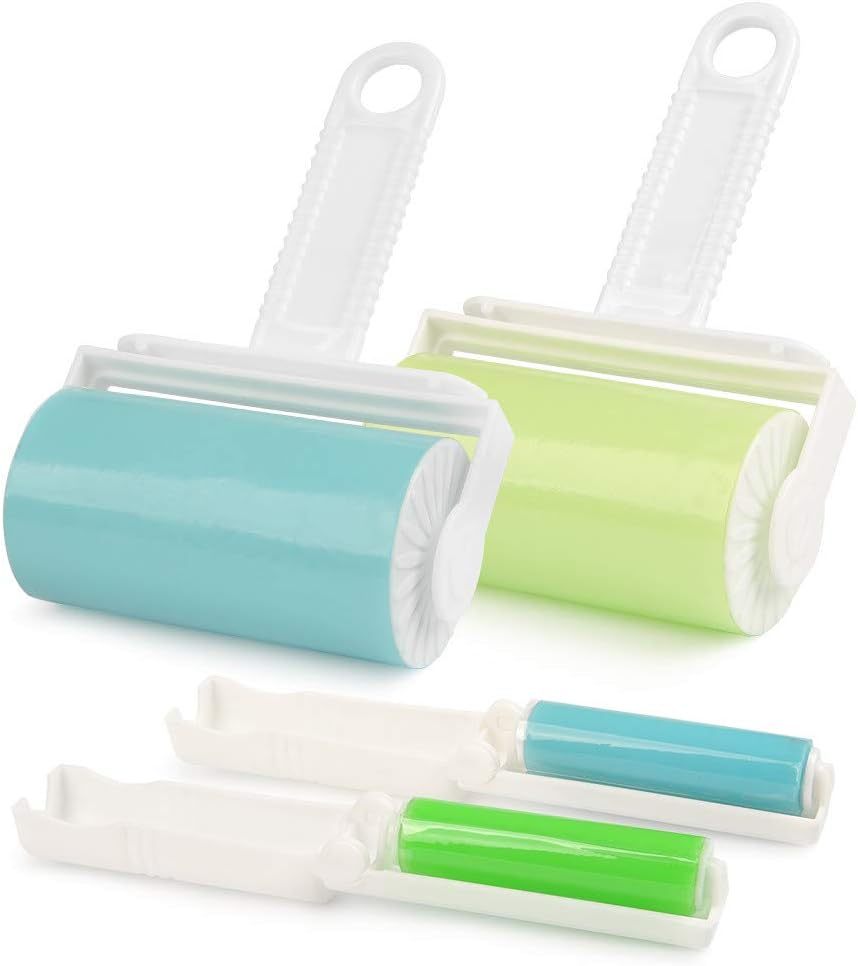 Rouleau adhésif pour cheveux à lavage moyen [Bleu]]