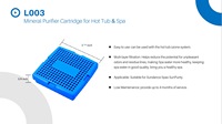 Kit d'accessoires de filtration et de nettoyage pour spa à billes minérales, pour piscine, spa et bain à remous, avec cartouche minérale