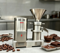 Broyeur à Cacao WINTOP, Moulin Colloïdal en Acier Inoxydable, Équipement de Transformation du Liqueur de Cacao pour Usine/Magasin de Chocolat
