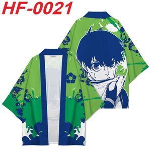 8 styles de t-shirts, capes et kimonos de cosplay Anime Blue Lock, Haori Yukata japonais, costume unisexe pour Halloween - Product Image 3
