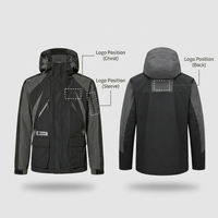 Veste de montagne professionnelle pour homme avec logo personnalisé, imperméable 20k, veste tactique de randonnée, fabrication OEM, manteau alpin