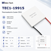 Unités de refroidissement TEC TEC1-19915 50x50x3,4 mm 23,16 V 15 A pour la stabilisation de la température des machines-outils