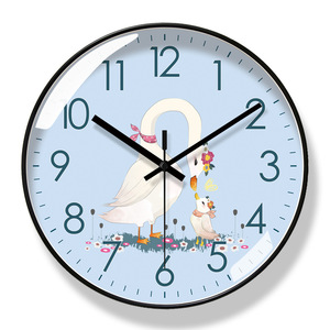 12-Inch Màu Xanh Đẹp <span class=keywords><strong>Hedgehog</strong></span> Đồ Họa Trang Trí Nội Thất Thạch Anh Đồng Hồ Treo Tường Thời Trang Im Lặng Nhựa & Thủy Tinh Cơ Thể Đồng Hồ Cho Trang Trí Nội Thất - Product Image 5