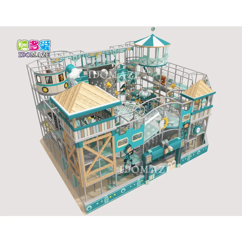 Commercial Modern Design Playground Inside Customized Modern Wooden Indoor Playground And Maze