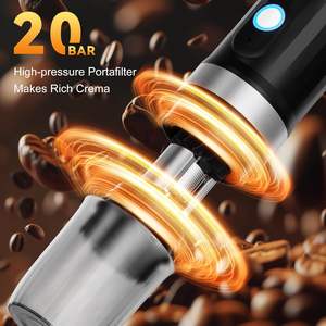 Cafetera Espresso Portátil Mini de 80 ml, Plástico, Autocalentamiento de 3-4 Minutos, 20 Bares, Durabilidad de 9600 mAh, Compatible <span class=keywords><strong>con</strong></span> Cápsulas NS y Café Molido - Product Image 4