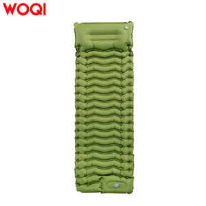 Materassino da campeggio WOQI spesso con cuscino, materassino autogonfiabile con pompa a pedale integrata per escursionismo, backpacking, tenda da viaggio - Product Image 1