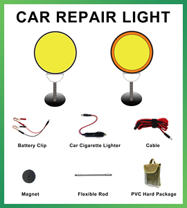 <span class=keywords><strong>Lampe</strong></span> de travail <span class=keywords><strong>Led</strong></span> Cob <span class=keywords><strong>12V</strong></span> 24V, aimant très puissant, livraison gratuite, <span class=keywords><strong>lampe</strong></span> frontale, éclairage pour réparation de voiture, éclairage de porte 6000K 4300K - Product Image 3