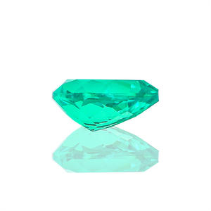 Pierre précieuse émeraude de laboratoire certifiée GRA de Wuzhou, 1 carat, forme poire, personnalisable, vente en gros d'usine en stock - Product Image 3