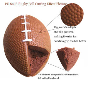 Рекламный мини-мяч для регби, антистресс, регби, мяч из пенополиуретана, логотип, мяч для регби, для тренировок, развлечений - Product Image 2
