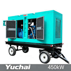 450kW 562kVA Trailer Silent Auto 100% Copper Brushless CE ISO Certified Yuchai Diesel Generator Set 3 Phase Water Cooled Mining - Product Image 1