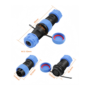 Ip68 Không Thấm Nước Nylon Điện Hàng Không Cắm Sp17 Ổ Cắm 7P Cực Nam Và Nữ Dây Kết Nối Cáp - Product Image 2