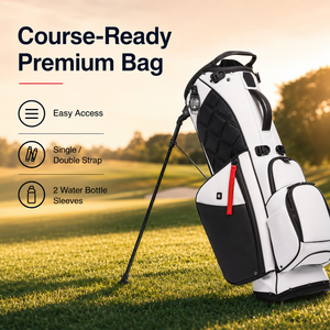 Bolsa de <span class=keywords><strong>Golf</strong></span> Premium de Cuero PU Lista para Venta al por Menor con 14 Divisores, Bolsillo para Telémetro y Patas de Fibra de Carbono para Tiendas de <span class=keywords><strong>Golf</strong></span> - Product Image 4