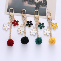 Porte-clés avec pendentif en forme de fleur et lettre, cordon anti-perte, cordon pour téléphone portable, porte-clés, sangle pour téléphone portable