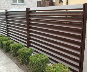 Недорогие регулируемые металлические алюминиевые жалюзи, настенные панели для забора заднего двора
