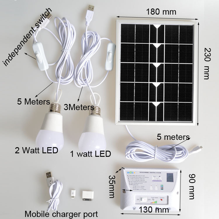 Buy Solar Lighting System Portable Light Kit for home BCMGBD