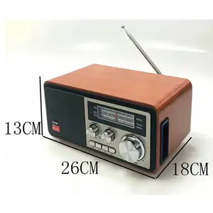 FACTORY PRICE Ns-8093Bt NS 8093bt NNS Wooden Cabinet Speaker Am Fm Sw Multibanda De Mesa Retro Radio Box With Speaker