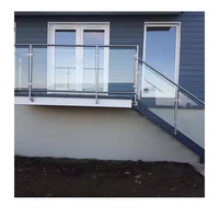 Structure métallique populaire chaude à l'extérieur de l'escalier en acier Quartz Stone Step Escalier extérieur