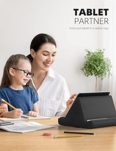 Lamicall Đen 4-góc Tablet PC đứng túi mềm Dock Lap giường bàn gối cho <span class=keywords><strong>iPad</strong></span> Pro 11 không khí <span class=keywords><strong>mini</strong></span> Kindle 4.7-12.9" - Product Image 3
