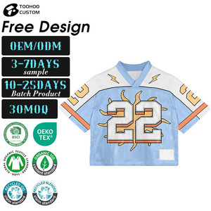 Vintage <strong>Crop</strong> <strong>Top</strong> for <strong>Men</strong> Knitted Mesh Jersey Short Sleeve Oversized Breathable and Anti-Pilling Fashionable Print Design - Product Image 1