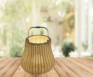 Portable Boho-Chic <b>Night</b> <b>Light</b> Hand-Woven Imitation rattan material Shades for Indoor-Outdoor Lighting - Product Image 5