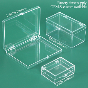 SUNSHING Bulk <b>Clear</b> Polystyrene Hinged Lid <b>Box</b> Premium Small Gel Sticky Sample Case Acrylic False Eyelash Storage Organizer <b>Box</b> - Product Image 6