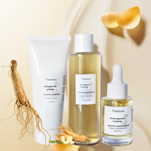 工場直送スキンケアセット 高麗人参エッセンス スキンケア化粧水 美容液 保湿 ブライトニング スキンケアコンプリートキット - Product Image 1