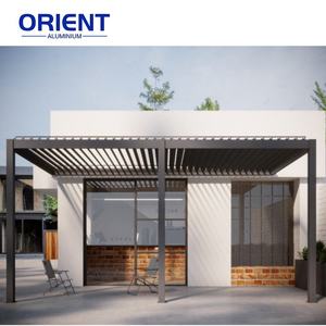 Système de pergola étanche de qualité supérieure Persiennes <span class=keywords><strong>en</strong></span> aluminium réglables Ecrans de confidentialité <span class=keywords><strong>Kit</strong></span> de pergola <span class=keywords><strong>en</strong></span> aluminium bioclimatique - Product Image 6