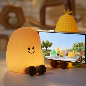 <span class=keywords><strong>Veilleuse</strong></span> en silicone pomme de terre, 7 couleurs, contrôle tactile, intensité réglable, lumière chaude, piles incluses, petite décoration de chambre, cadeau mignon pour enfants - Product Image 2