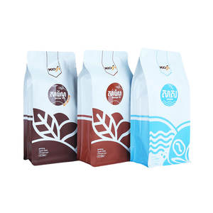 Saco De Embalagem De Feijão De Café Folha De Alumínio Personalizada Bolsa De Fundo Plano De Plástico Barra De Bolinho Gummy Cookie Nut Coffee Bean Tea Packing Bag - Product Image 1