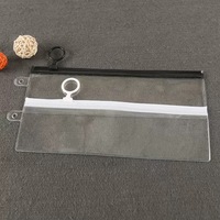Sac à fermeture éclair personnalisé en PVC/EVA transparent, imperméable, écologique, épaisseur 0,2 mm, emballage pour bijoux, bagues, boucles d'oreilles, montres, impression sur écran