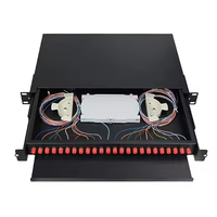 Caja de terminales de 48 puertos gruesa robusta hecha en fábrica para FTTH con conectores LC 4G POE 3G GSM compatible con WiFi SDK GPRS TCP